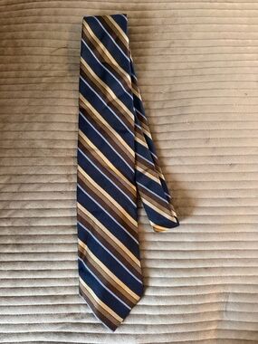 Faconnable Striped Silk Neck Tie